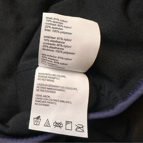 Speedo Women’s One Piece Swimsuit Blue Black Crossback Size XXL - Picture 8 of 10